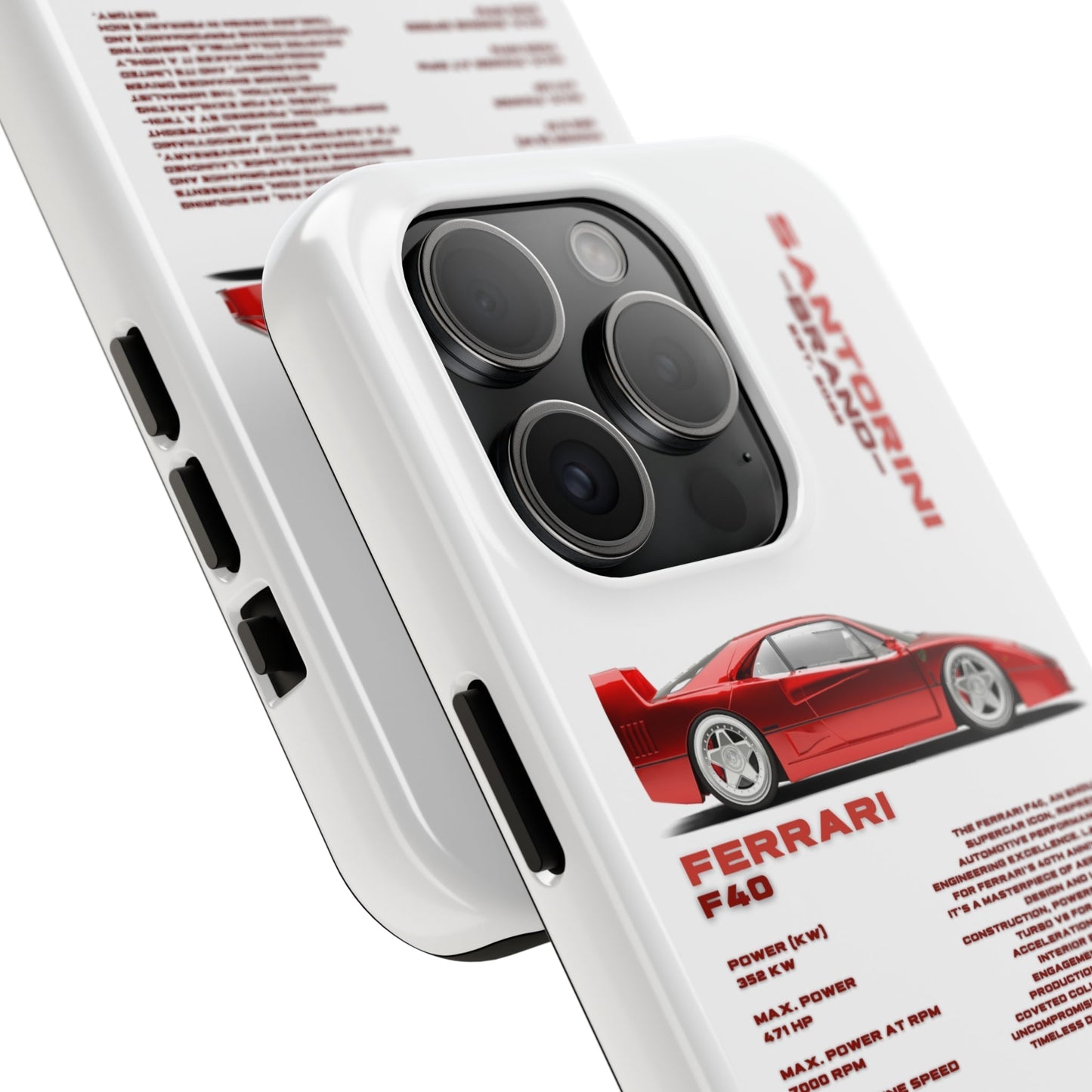 "Ferrari F40" White Case