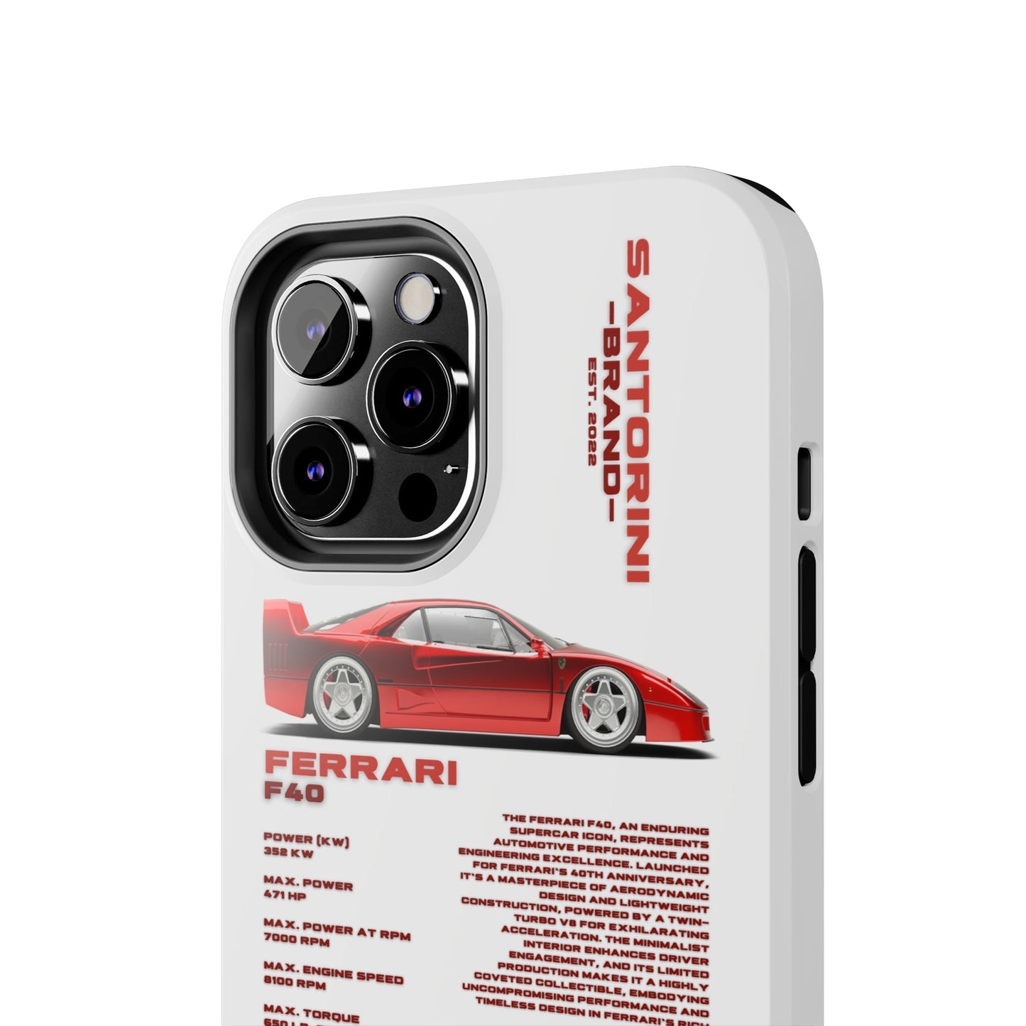 "Ferrari F40" White Case