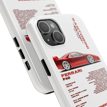 "Ferrari F40" White Case